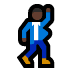 🕺🏿 man dancing: dark skin tone display on Windows